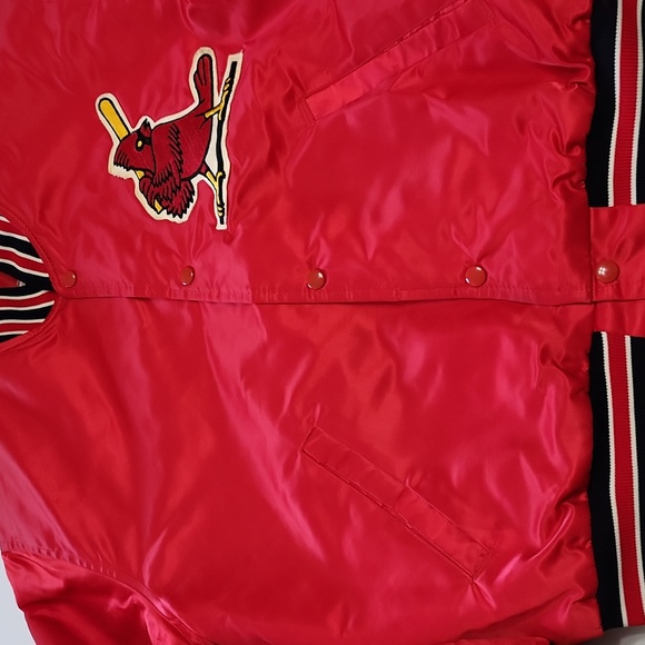 Vintage St Louis Cardinals Satin Bomber Jacket - Picture 4 of 16